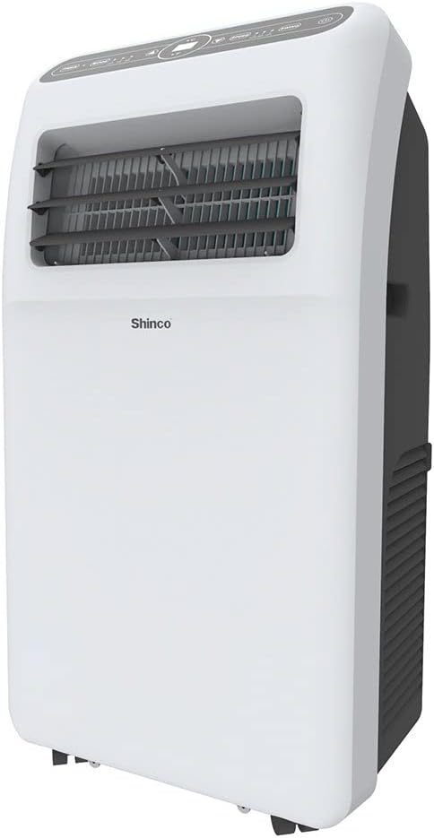 SHINCO Climatiseur mobile, 7000 BTU 2,05kW, Refroidir&Ventilation&Déshumidification, taille de la pièce jusqu'à 54m³(18㎡), Climatiseur mobile avec tuyau d'évacuation et tuyau de vidange, mode sommeil