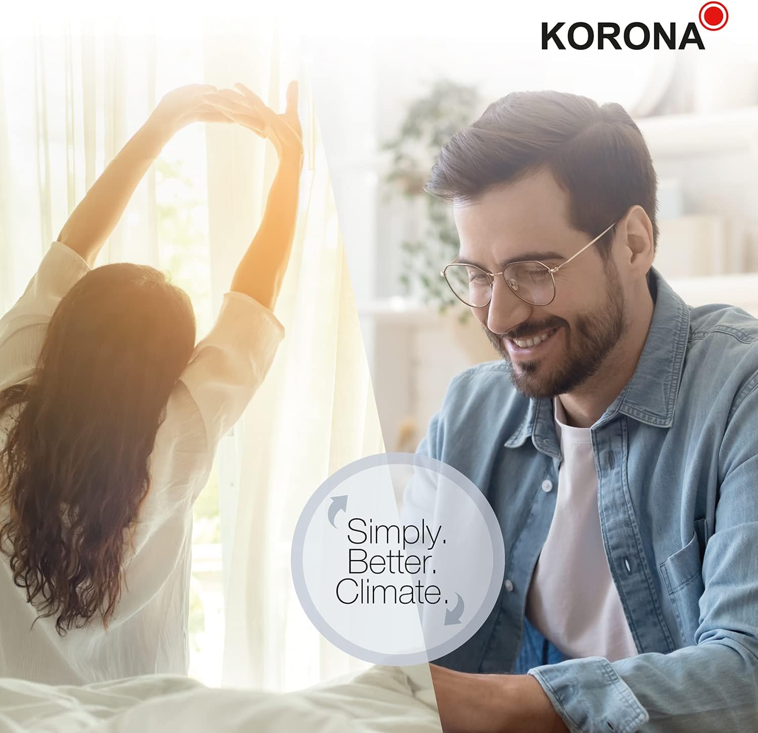 Korona 82001 Climatiseur mobile Iceberg 9.0 ECO | 9000 BTU/h | Monobloc 3en1 - Refroidisseur, déshumidificateur, ventilateur | Avec tuyau d'évacuation d'air pour la fenêtre | Pièces jusqu'à 34 m²