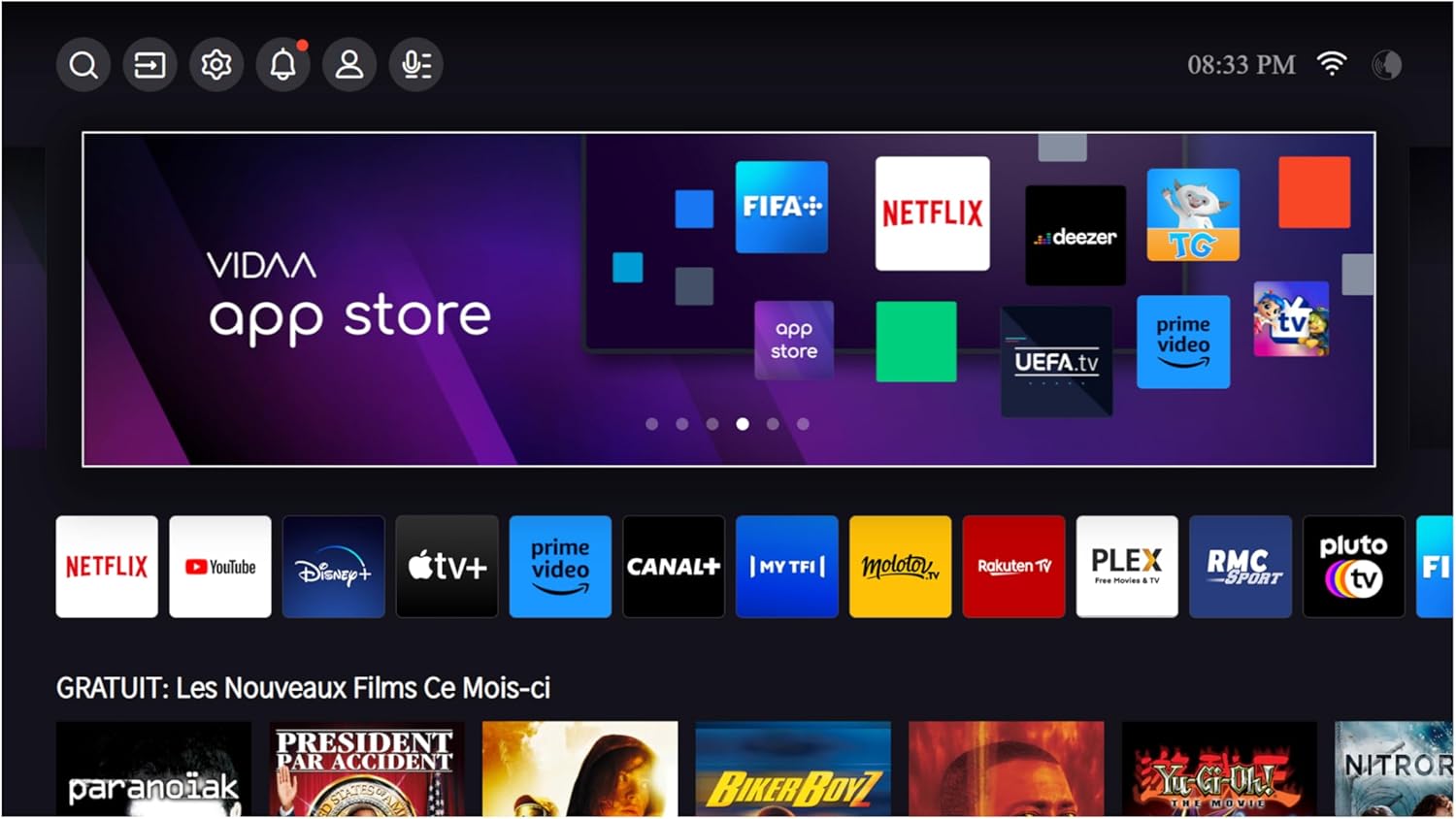 Hisense Smart TV 43 Pouces 43A6N 4K UHD, Dolby Vision, HDR, VIDAA avec Youtube, Netflix, Disney+, Canal +