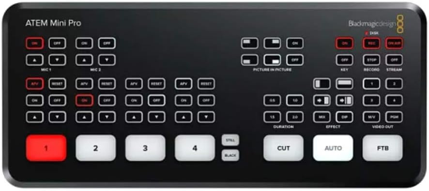 Blackmagic Design ATEM Mini Pro Mixeur vidéo Noir