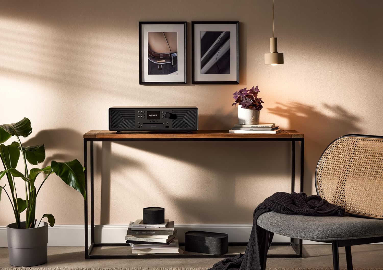 sonoro MEISTERSTÜCK (Gen.2) Chaîne Hi-FI (Airplay, Chromecast, Spotify, Tidal, FM, Dab+, USB) Noyer