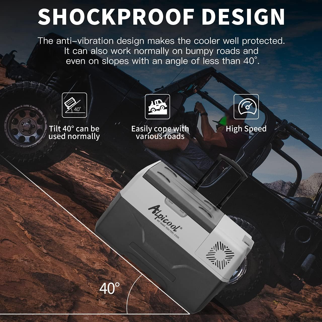 Alpicool CX30 30L Réfrigérateur de Voiture portable congélateur et réfrigérateur, Glaciere lectrique à Compression pour Maison, dortoir, Camping