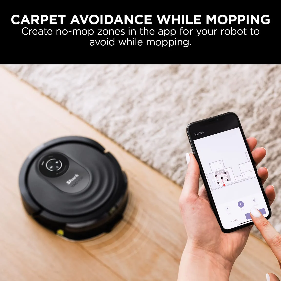 Shark AI Robot Vacuum & Mop, with Home Mapping, Perfect for Pets, Wifi, Works with Alexa, Black/Gold (AV2001WD)