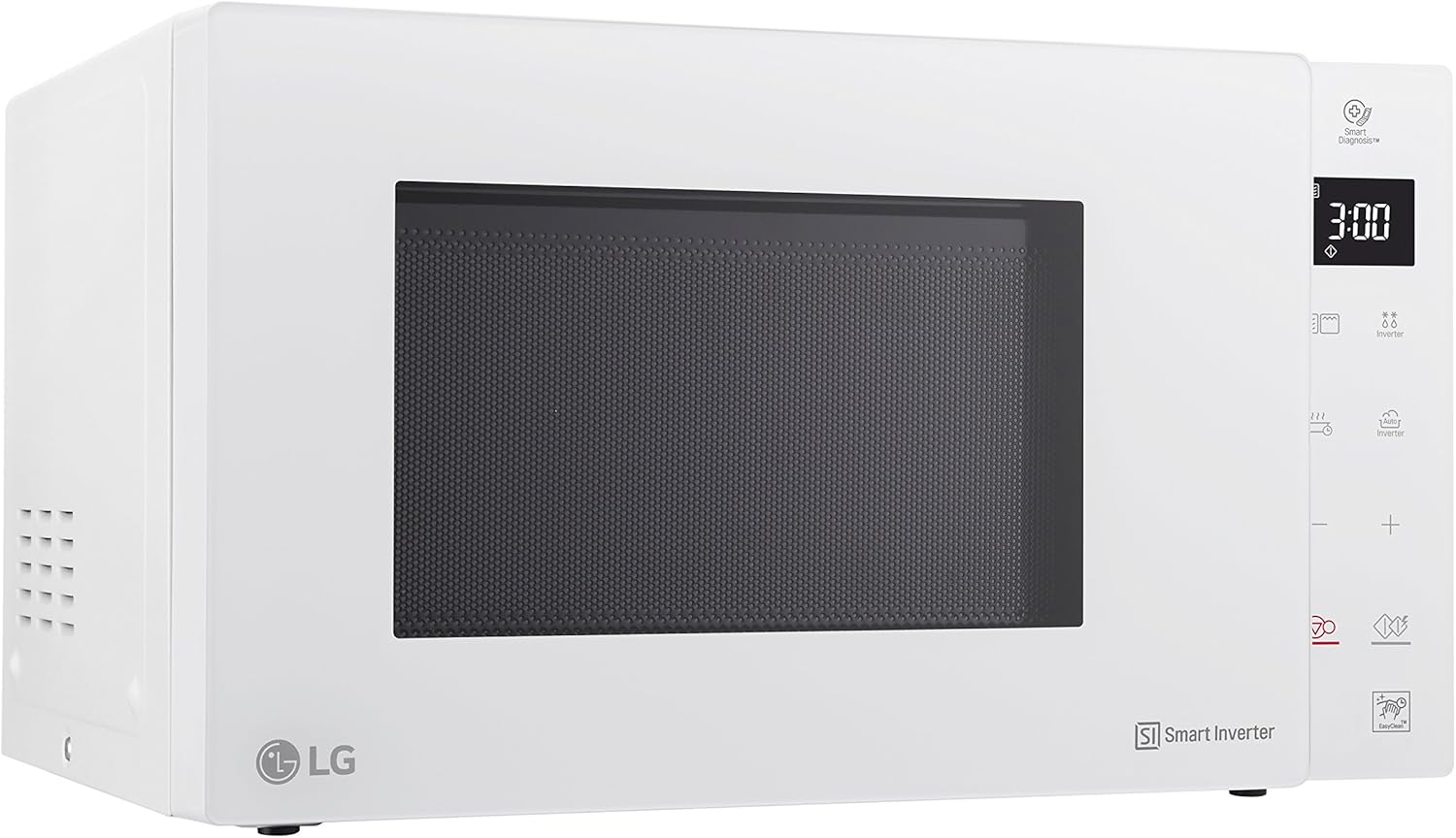 LG MH6535GIS Mikrowelle mit   Inverter Technologie & Quarz Grill, 25 Liter Kapazitt, 1000 W, Automatikprogramme, einstellbare Leistungsstufen für optimales Garen und EasyClean-Funktion, Schwarz