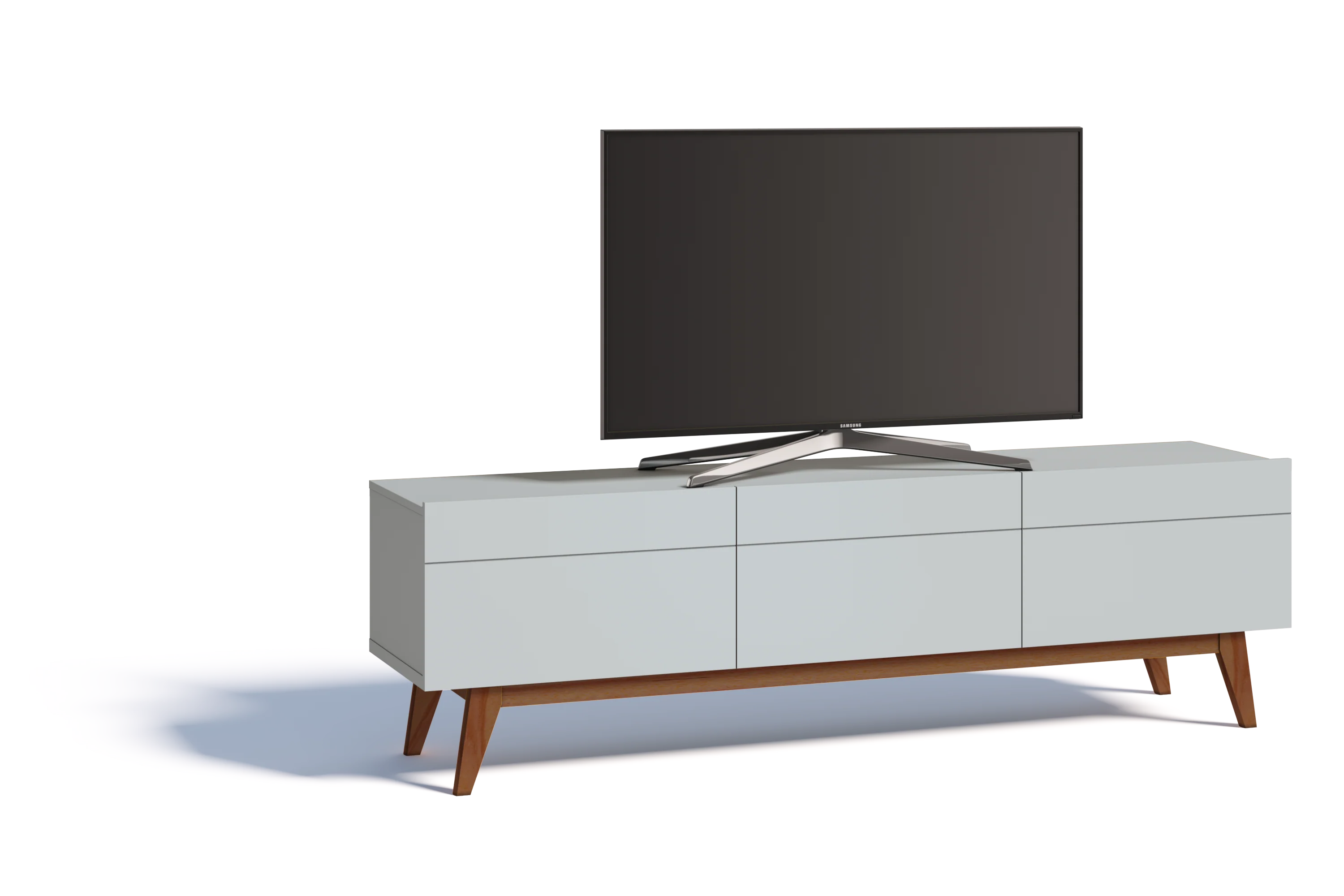 MEUBLE TV  CLASSIC 3G 2.6 BRANCO ACETINADO 1129