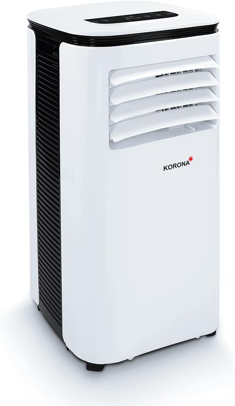 Korona 82001 Climatiseur mobile Iceberg 9.0 ECO | 9000 BTU/h | Monobloc 3en1 - Refroidisseur, déshumidificateur, ventilateur | Avec tuyau d'évacuation d'air pour la fenêtre | Pièces jusqu'à 34 m²
