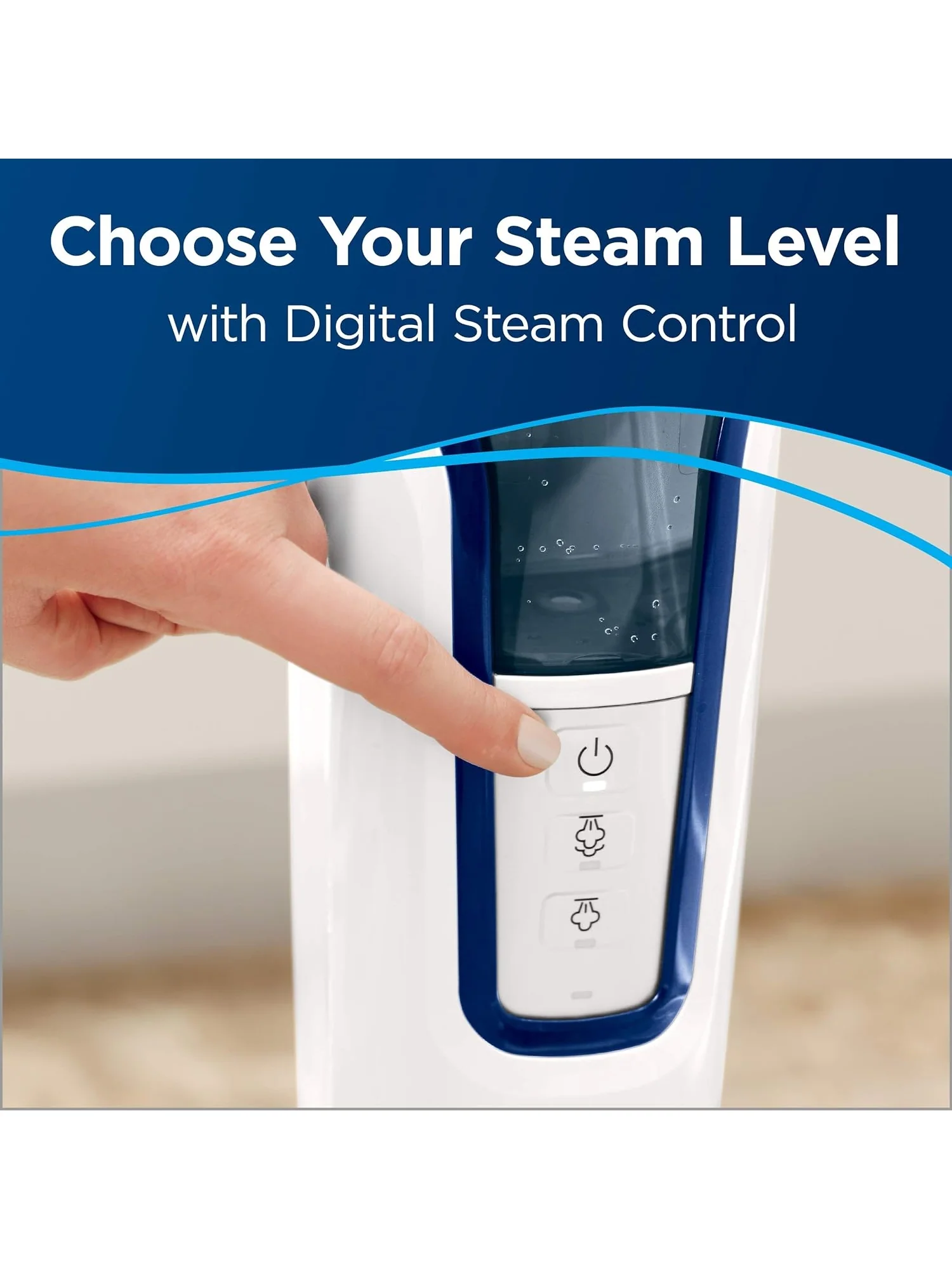 Bissell Steam Mop, Steamer, Tile, Hard Wood Floor Cleaner, 1806, Sapphire Powerfresh Deluxe