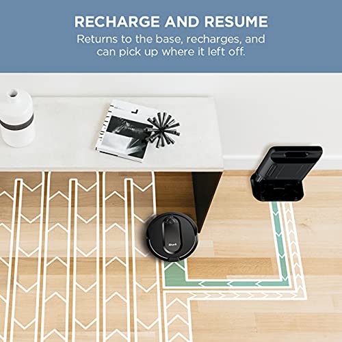Shark RV2502AE AI Ultra Robot Vacuum with XL HEPA Self-Empty Base, Bagless, 60-Day Capacity, LIDAR Navigation, Smart Home Mapping, UltraClean, Perfect for Pet Hair, Compatible with Alexa, Black