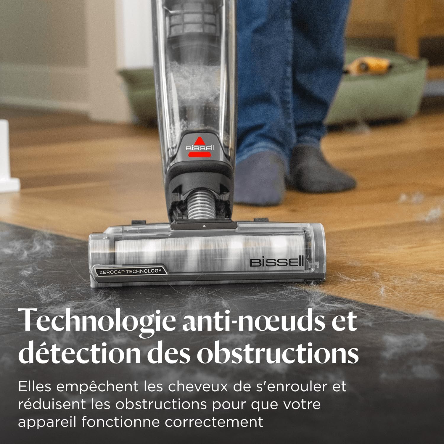 Bissell CrossWave OmniForce, Aspirateur Balai Laveur sans Fil, Aspire & Lave en Même Temps ou Mode Aspiration Uniquement, Nettoyeur Puissant, Nettoyeur a Eau pour Multi-Surfaces, 240m², 3912N