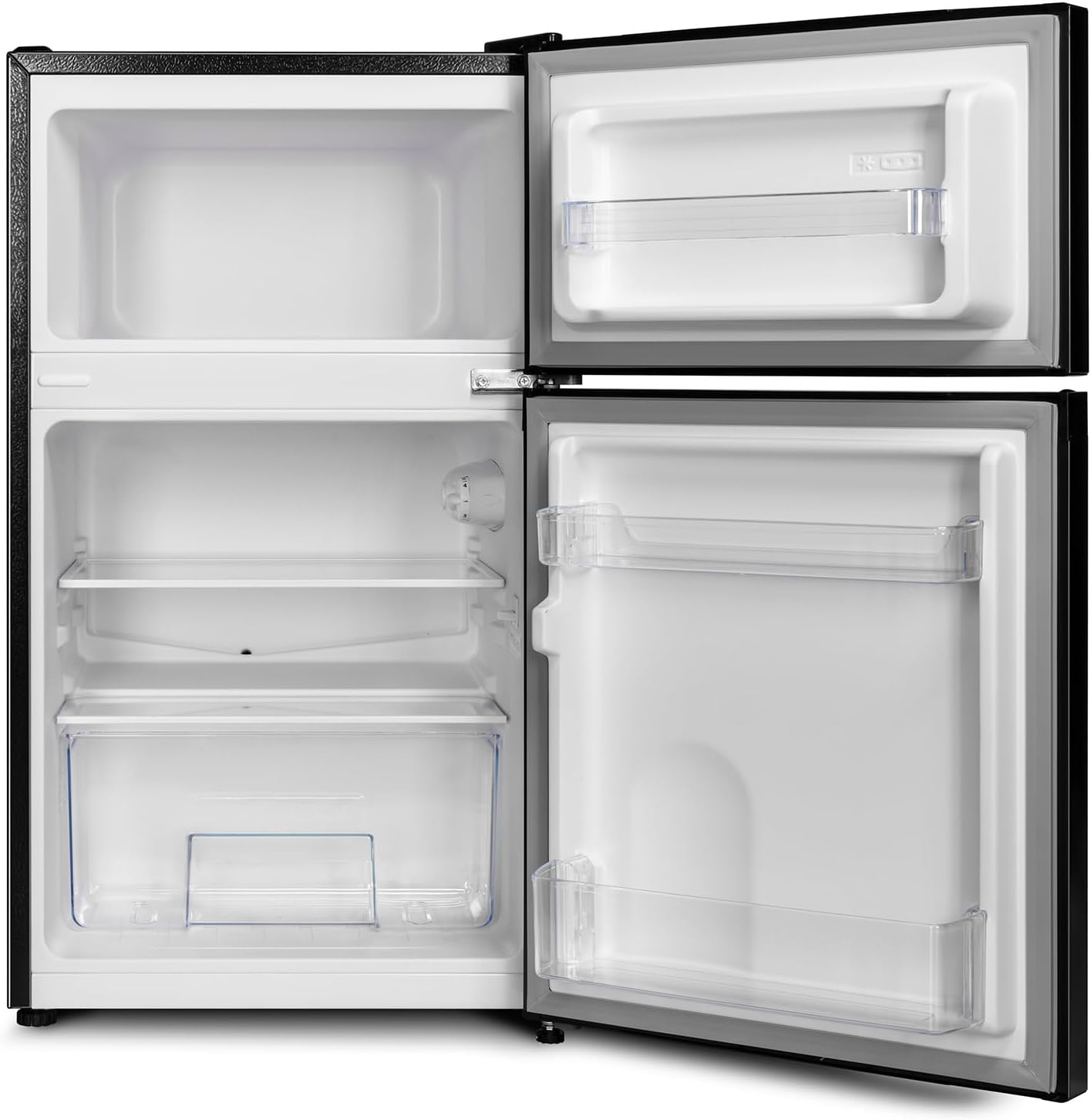 CHIQ Réfrigérateur autoportant 317L à Inverter, 322 l, sans givre, flux d'air multiple, congélation rapide, électronique tactile, compresseur avec garantie de 12 ans, efficacité améliorée, noir