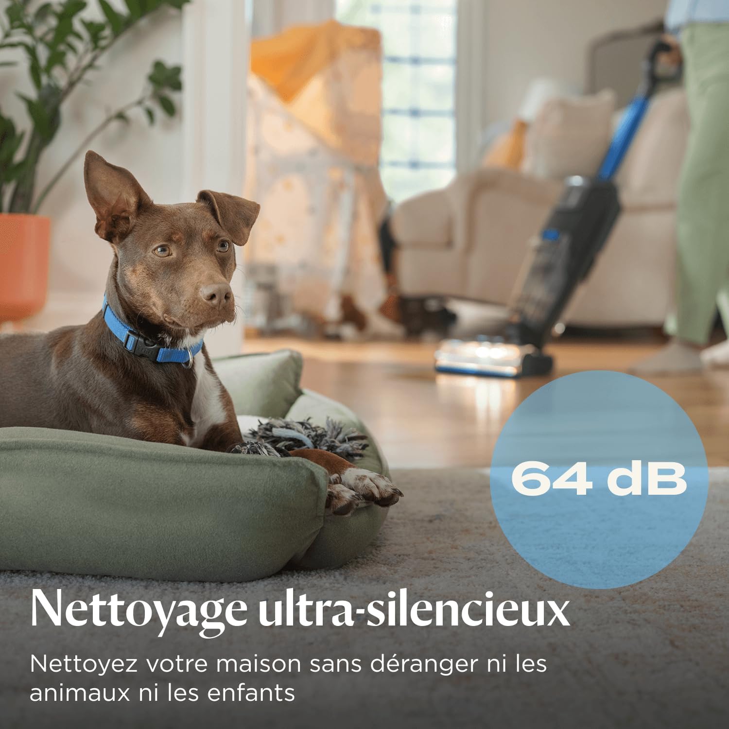 Bissell CrossWave OmniForce, Aspirateur Balai Laveur sans Fil, Aspire & Lave en Même Temps ou Mode Aspiration Uniquement, Nettoyeur Puissant, Nettoyeur a Eau pour Multi-Surfaces, 240m², 3912N