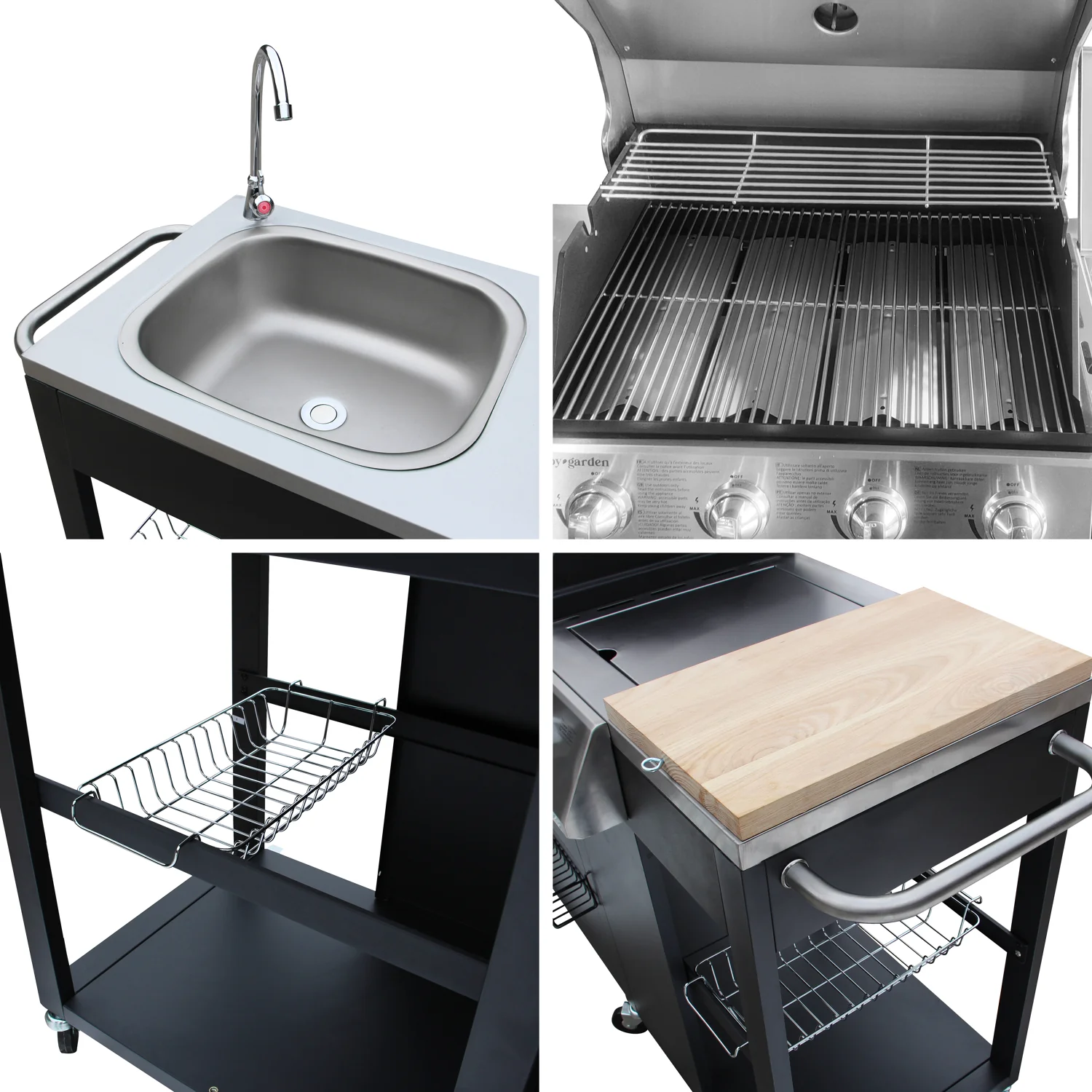 Cuisine d'extérieur TEXAS - 4+1 brûleurs Happy Garden