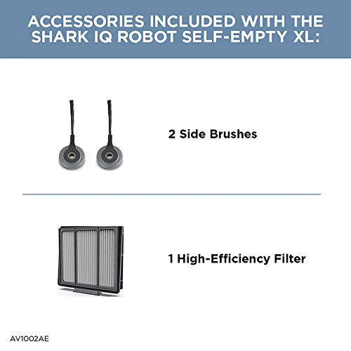 Shark RV2502AE AI Ultra Robot Vacuum with XL HEPA Self-Empty Base, Bagless, 60-Day Capacity, LIDAR Navigation, Smart Home Mapping, UltraClean, Perfect for Pet Hair, Compatible with Alexa, Black