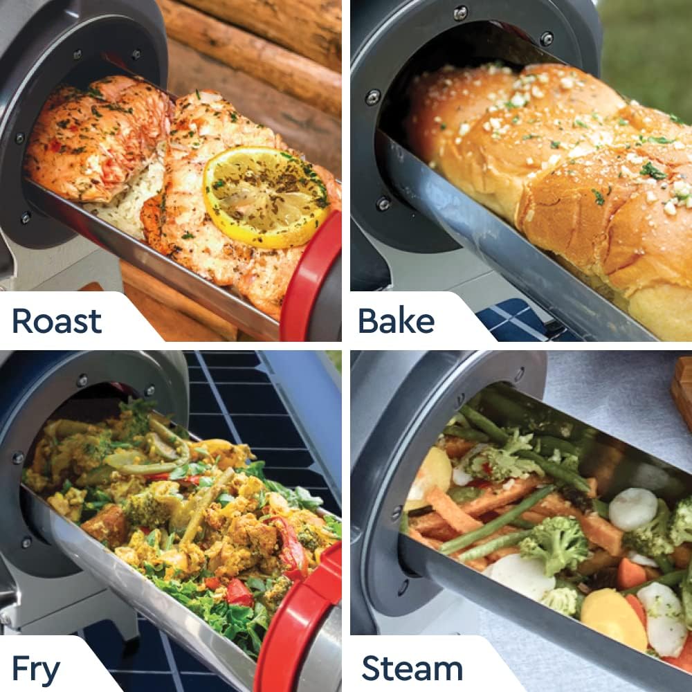 GOSUN Fusion Four solaire – Gril électrique hybride | Four portable et cuisinière solaire haute capacité | Four intérieur ou extérieur