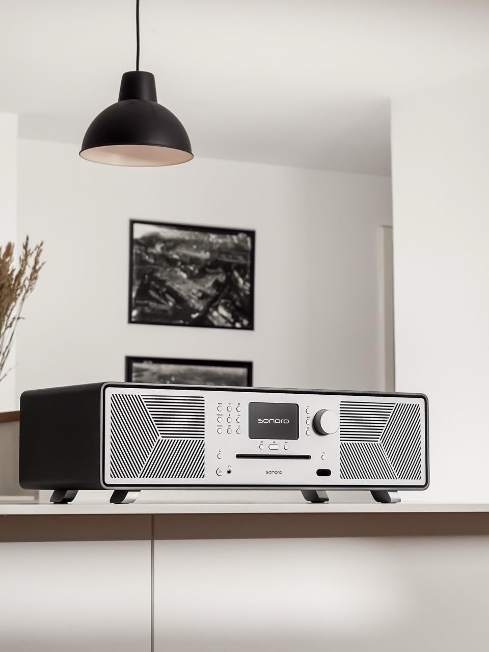 sonoro MEISTERSTÜCK (Gen.2) Chaîne Hi-FI (Airplay, Chromecast, Spotify, Tidal, FM, Dab+, USB) Noyer