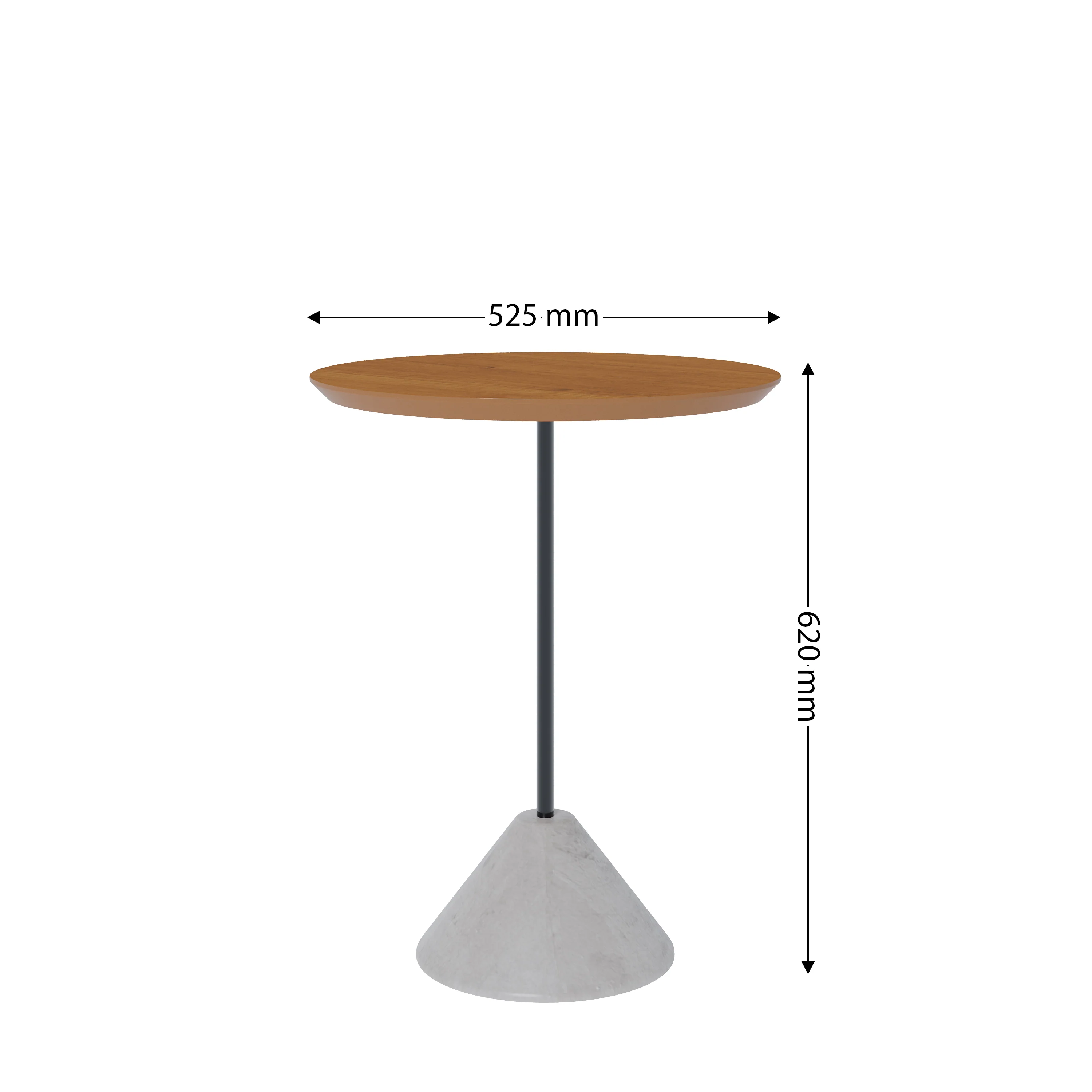 TABLE MESA STONE G NATURE/GRAFITE  40181