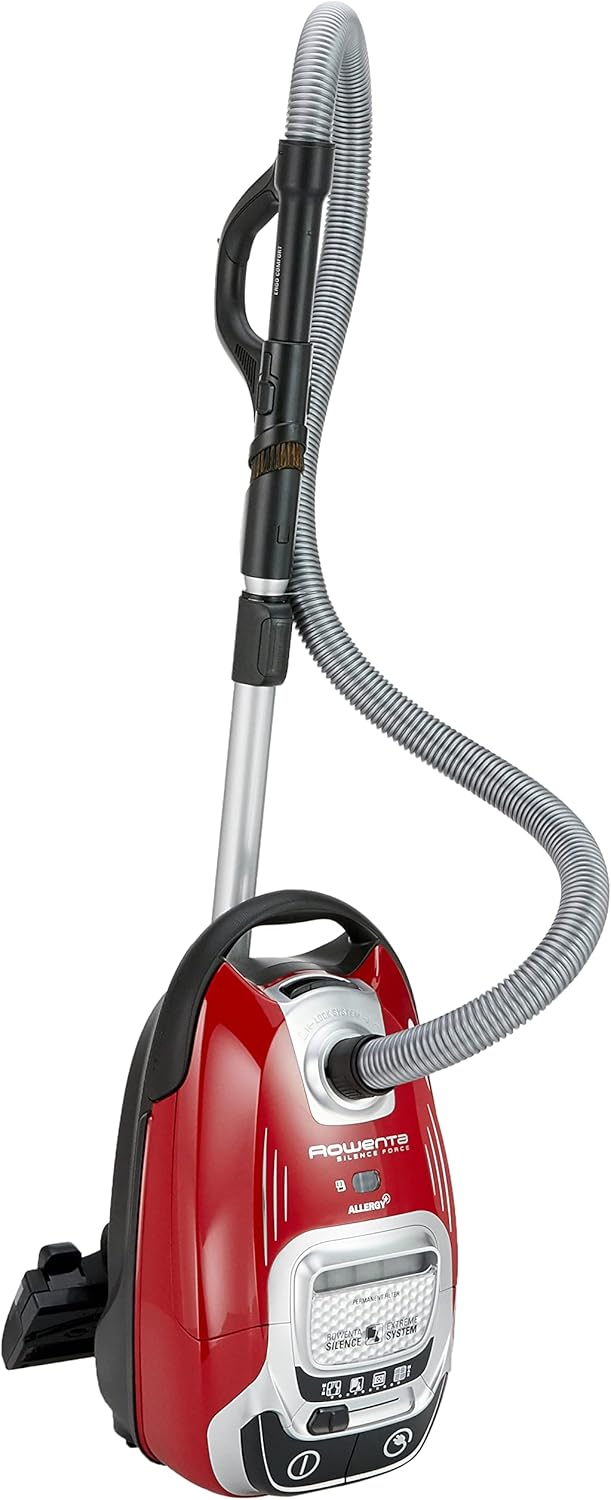 Rowenta Silence Force Aspirateur avec Sac Silencieux, Performant, Capacité 4,5 L & Lot de 4 Sacs Hygiène+, Compatibles avec Les aspirateurs traineau Compact Power, Power XXL