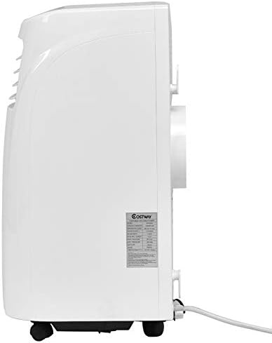 RELAX4LIFE Climatiseur Mobile Silencieux 9000BTU, Climatiseur Portable 4 en 1, Refroidisseur d'Air, Ventilateur, Déshumidificateur, Mode Nuit, 15-20㎡, Télécommande, Minuterie 24H, Classe Energie A