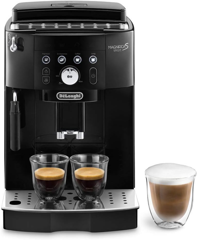 De'Longhi Magnifica S Smart Machine a Café Grain ECAM230.13.B, Machine Expresso et Cappuccino, 1.8L, 1450W, Noir [Exclusif Amazon]
