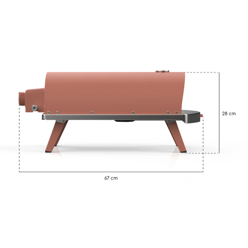 Four à Pizza PIANA à gaz Terracotta Ziipa