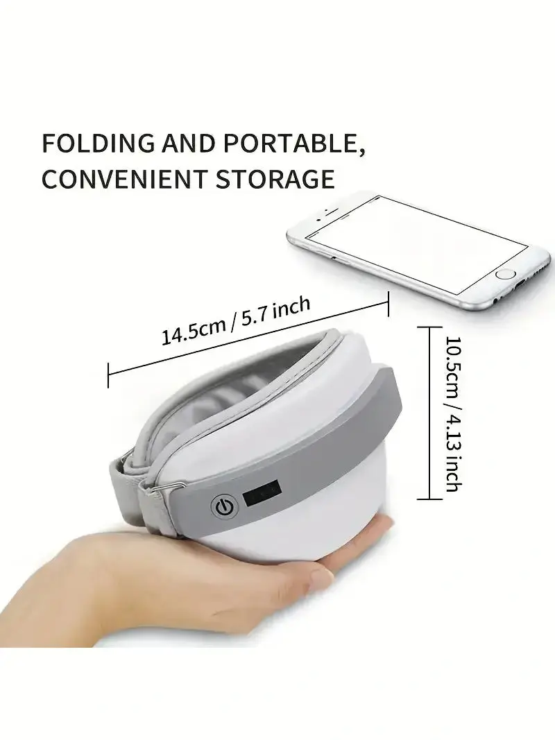 Eye Massager With Heat, BT Music Heated Eyeris 1 Massager With 4 Modes, Rechargeable Smart Eye Massager