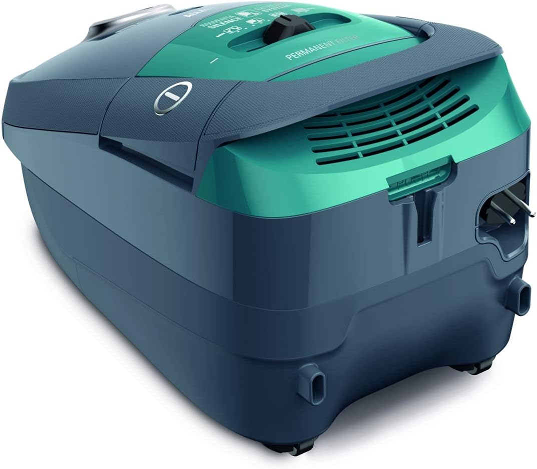 Rowenta Silence Force Aspirateur avec sac, Aspirateur traineau, Silencieux, Performant, Gris/Bleu, Capacité XL 4,5L, Accessoirisés, Fabriqué en France RO7740EA