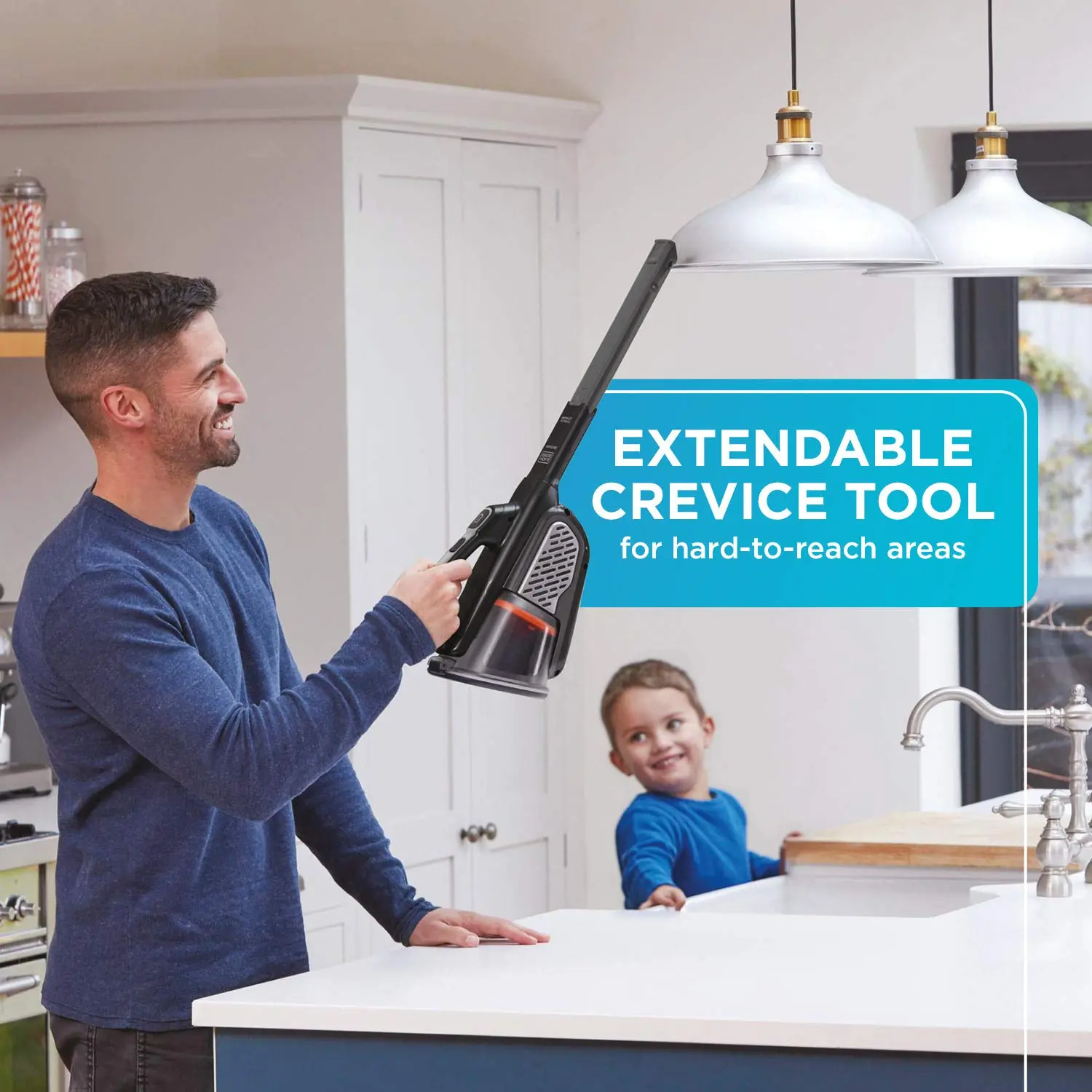 BLACK+DECKER dustbuster Handheld Vacuum, Cordless, AdvancedClean+, Black (HHVK515J00FF), Gray