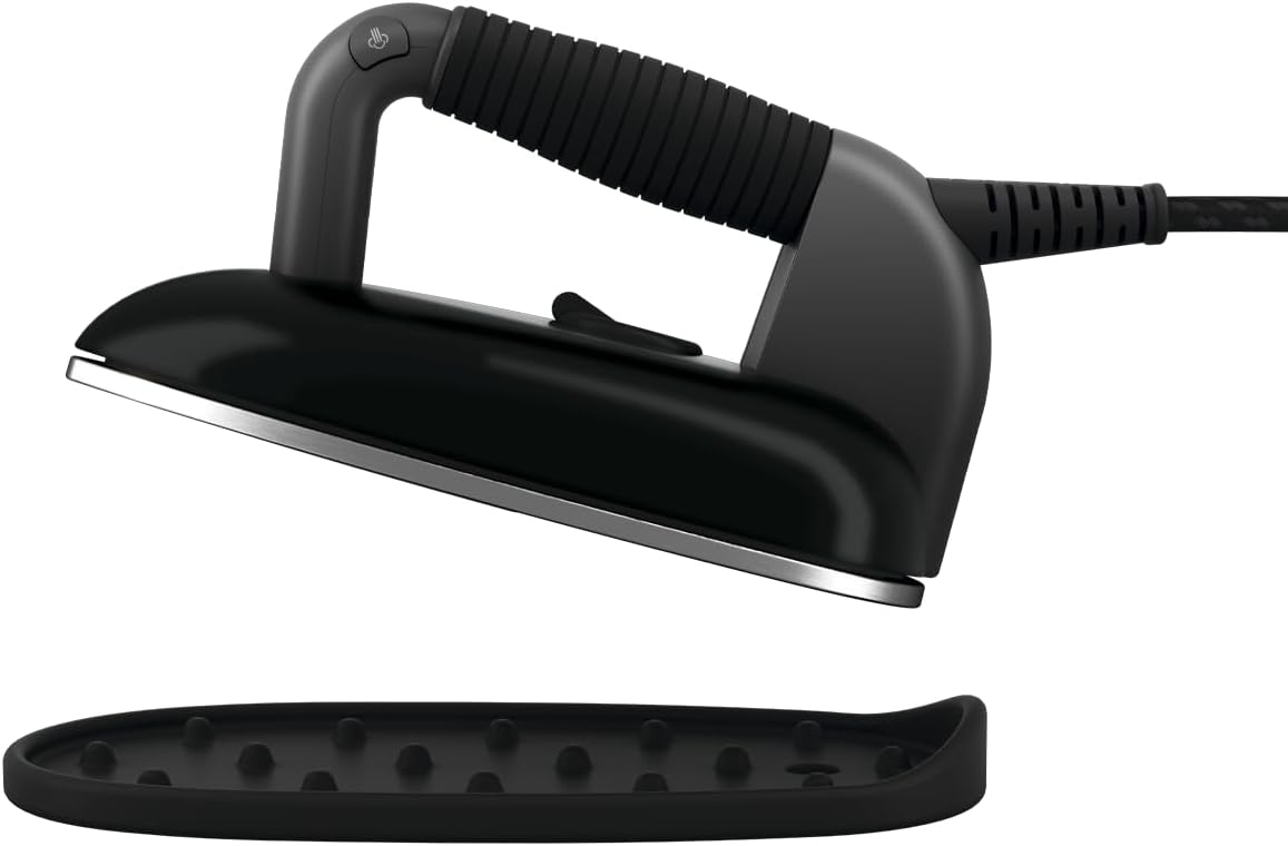 Laurastar Lift Plus Ultimate Black, Centrale Vapeur Nomade 3en1, Repasse, Défroisse et Purifie Vos Textiles, Vapeur Hygiénique, Design, Réservoir Amovible, Repassage Vertical, Enrouleur Automatique,