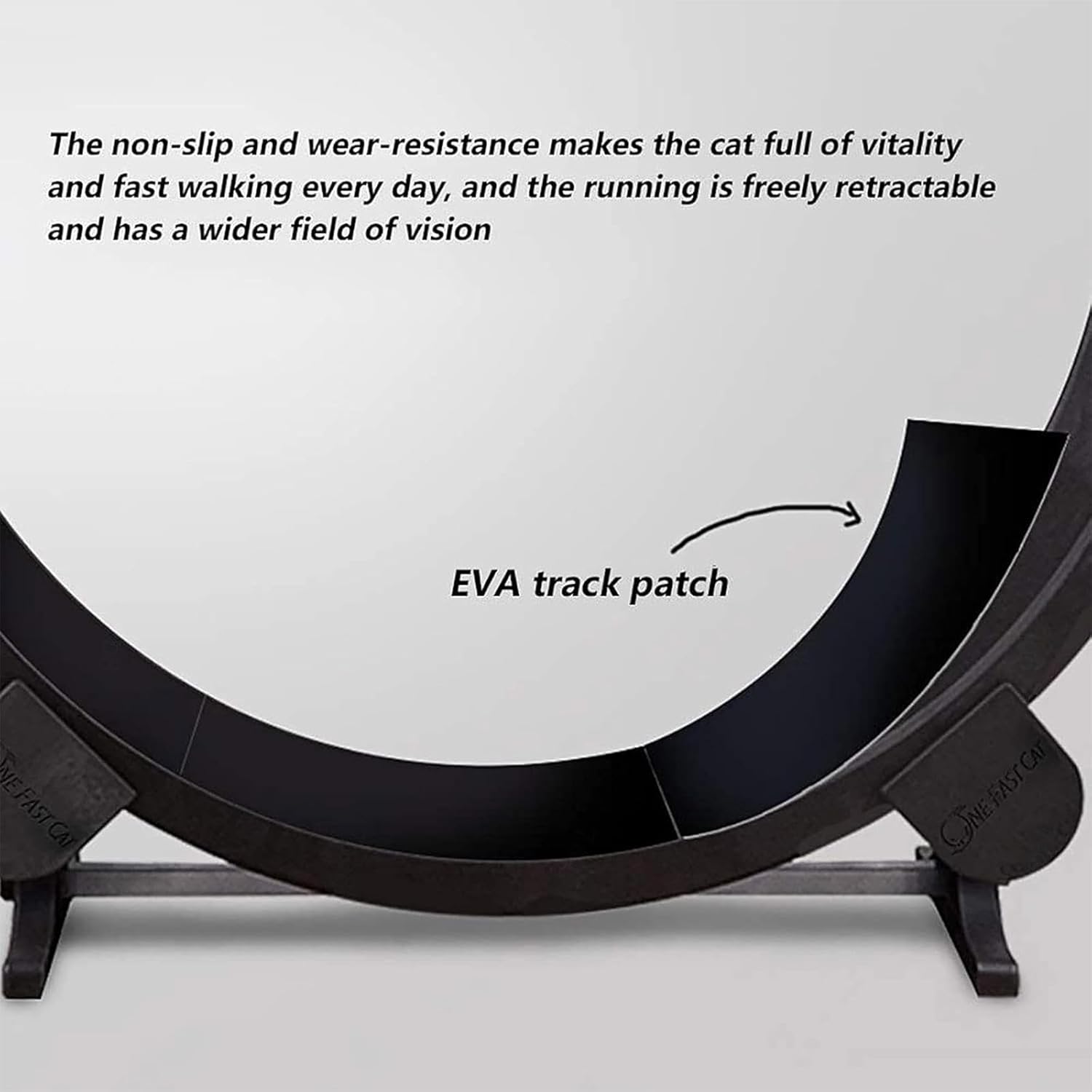 Tapis Roulant pour Chat, Roues d'exercice pour Petits Animaux, Diamètre 1,2 Mètres, Jouet de Sport pour Chat, Roue d'exercice Silencieuse, Grand Jouet pour Animaux de Compagnie, Parfait pour