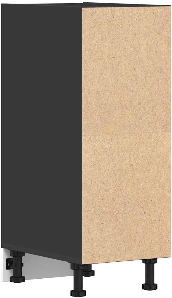 vidaXL Armoire à Micro-Ondes Placard Armoire de Rangement Meubles de Cuisine avec 4 Etagères Intérieur Maison Gris Béton 60x57x207 cm Aggloméré