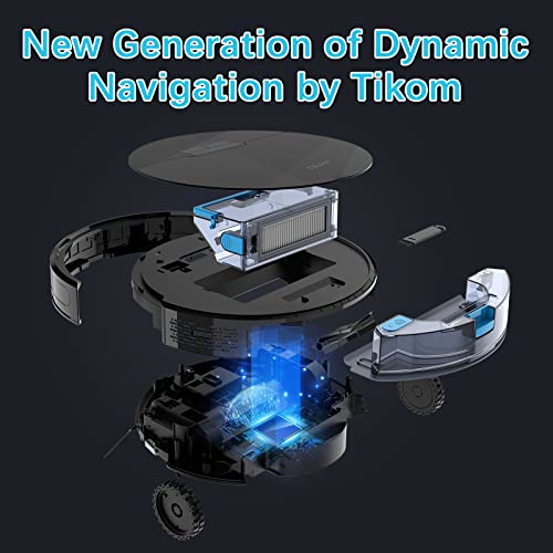 Tikom Robot Vacuum and Mop, G8000 Robot Vacuum Cleaner