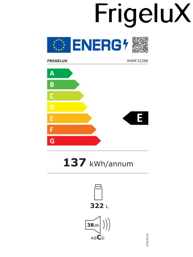 Frigelux RANF322BE