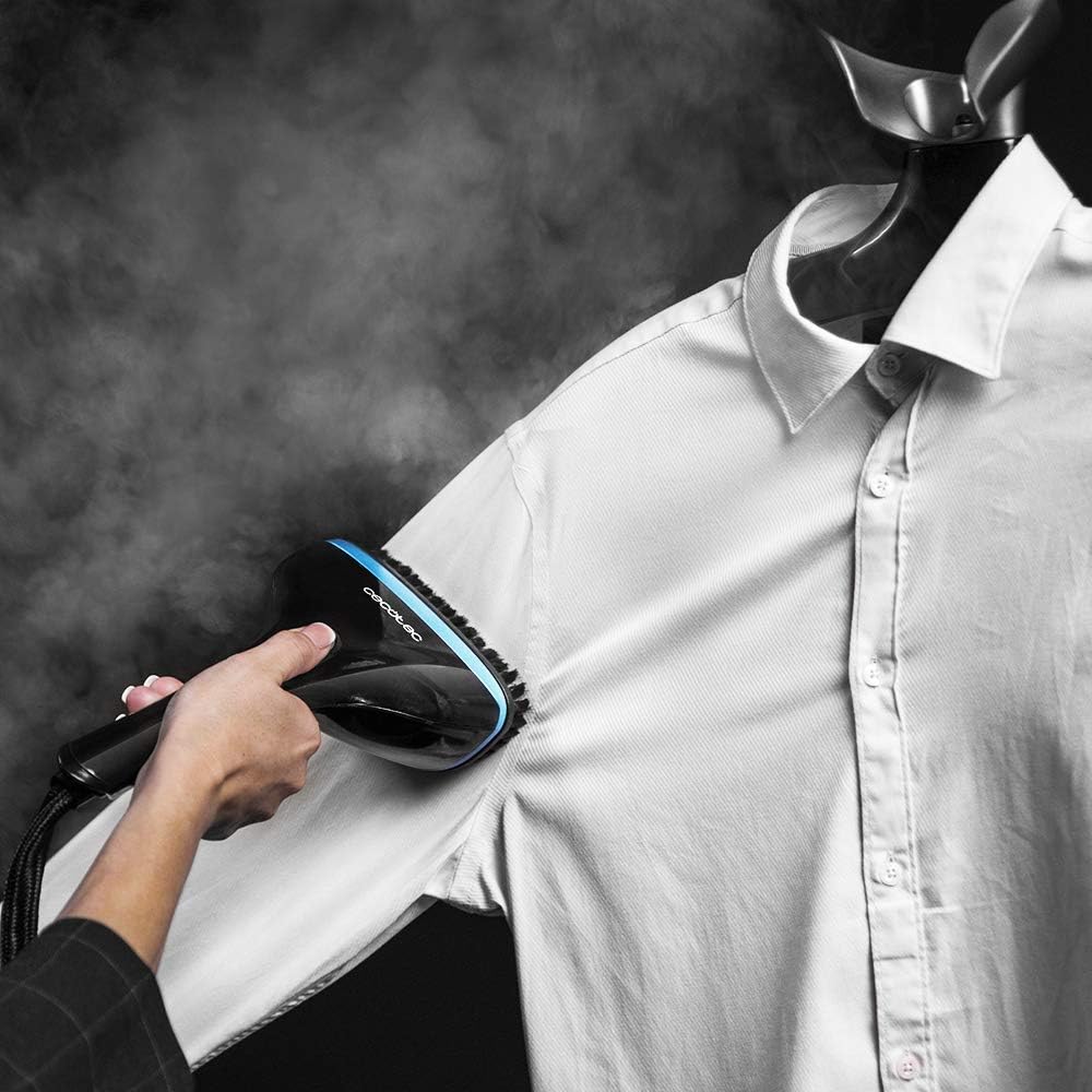 Cecotec Centrale vapeur intelligente Total Iron 10100 Pro. fer à repasser vertical et horizontal, aspiration et soufflerie, 5 programmes pour 5 tissus, 220 g/min et 5 bars.