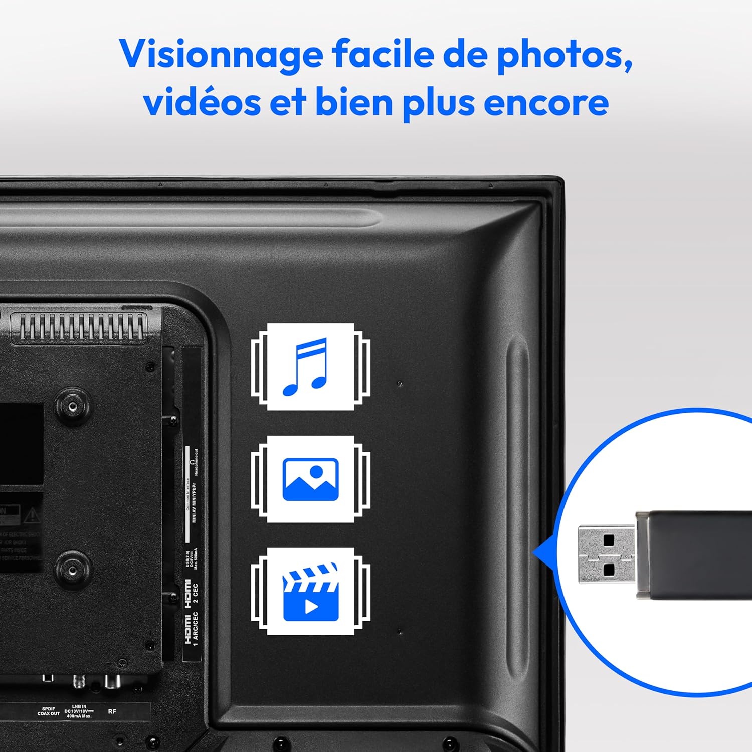 MEDION E14080 (MD 30224) Téléviseur Full HD 100,3 cm (40 Pouces) (Lecteur DVD intégré, récepteur Triple Tuner DVB-T2 DVB-C DVB-S2, 2 x HDMI, VGA, USB, Mediaplayer, CI+)