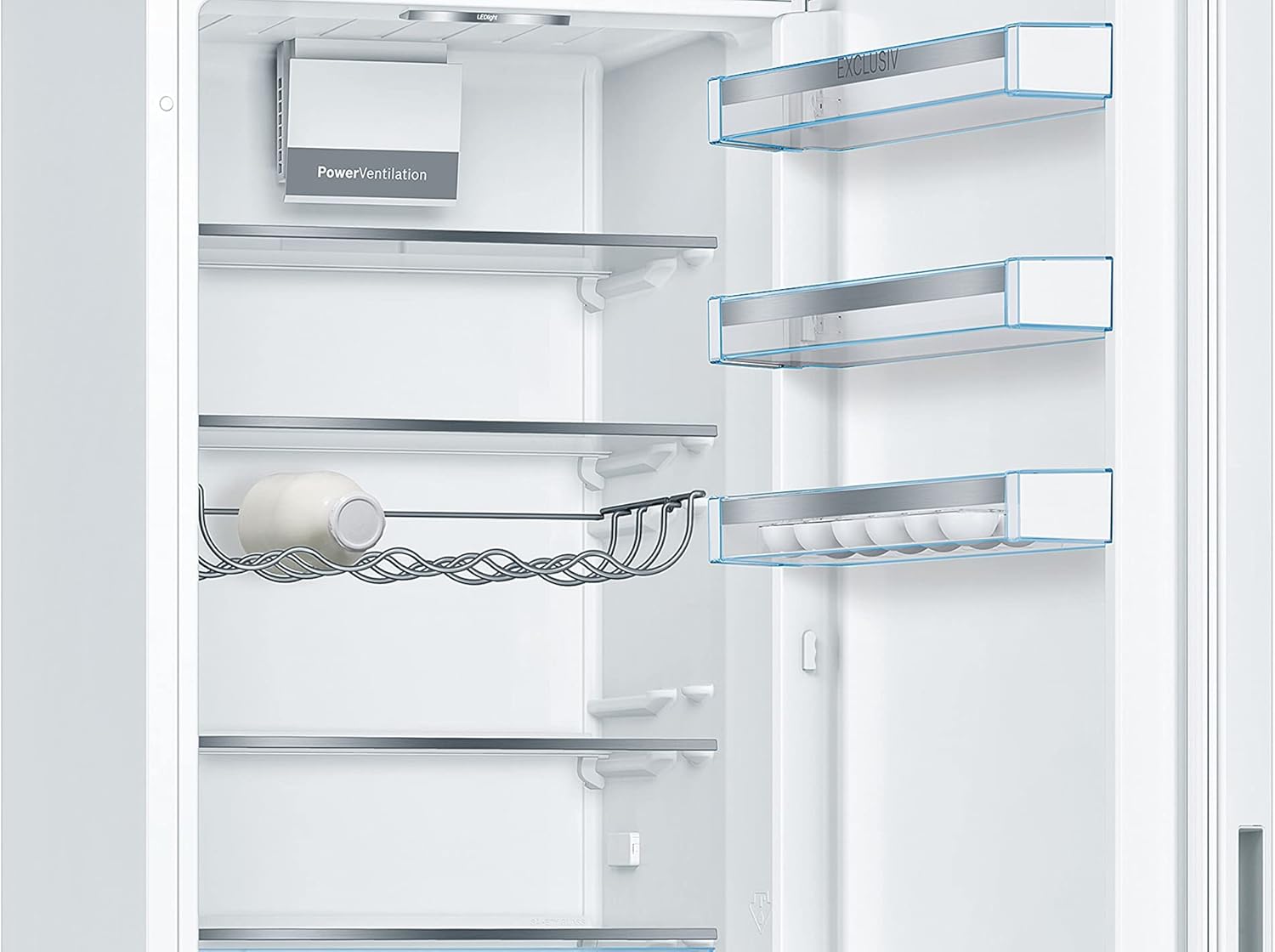 Bosch KGE39ALCA- Série 6, Réfrigérateur combiné pose-libre, 201 x 60 cm, Inox