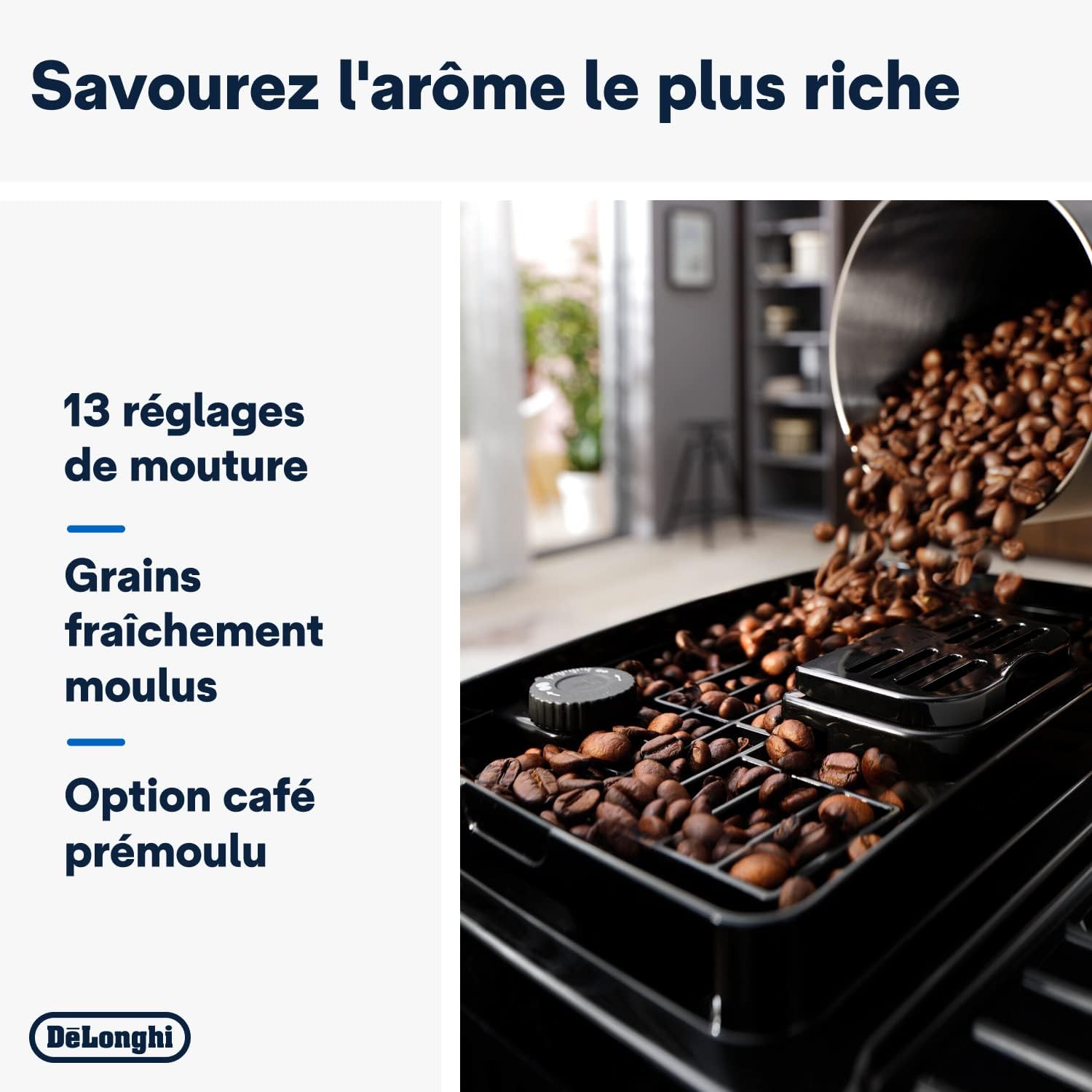 De'Longhi Magnifica S Smart Machine a Café Grain ECAM230.13.B, Machine Expresso et Cappuccino, 1.8L, 1450W, Noir [Exclusif Amazon]