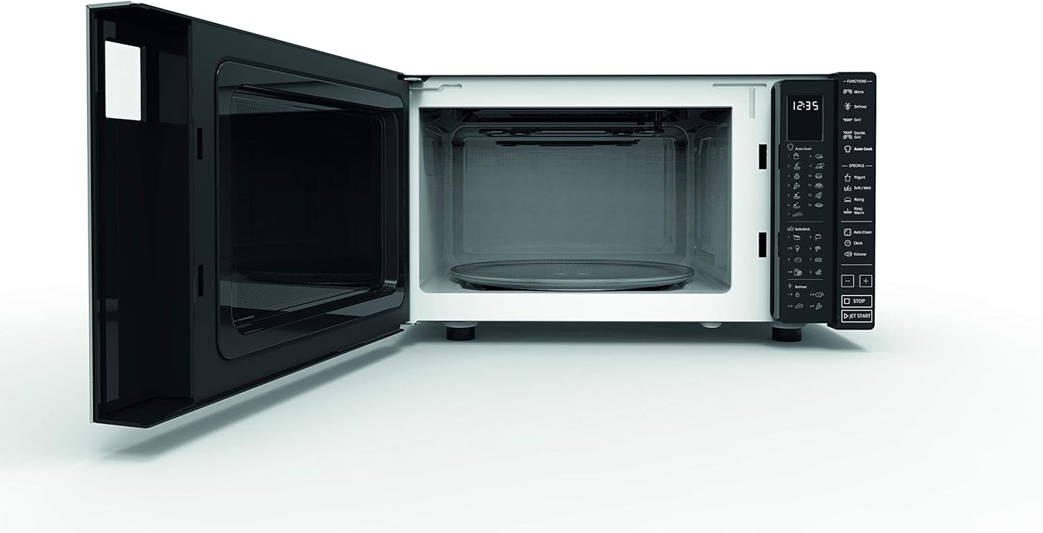 Whirlpool MWP 303 SB Four à micro-ondes, 30 litres, argent/noir & Wpro AVM305 Plat Crisp Diamètre: 30.5 cm