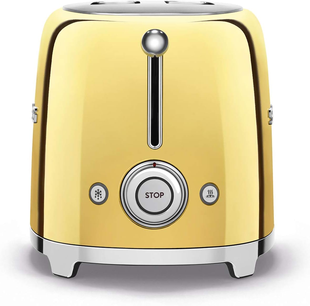 Smeg, Grille-pain 2 Tranches TSF01UJEU, 2 Fentes 36 mm, 6 Niveaux de Brunissage, Fonction Chauffage, Décongélation et Bagel, Éjection Automatique du Pain, Ramasse Miettes, 950 W, Royaume-Uni