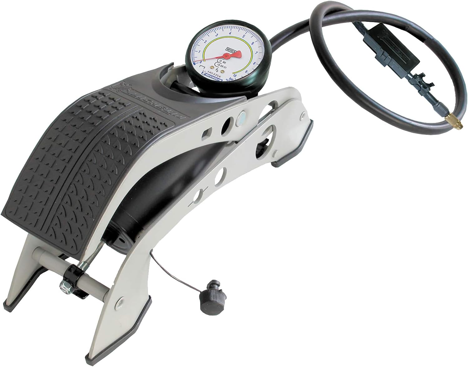 MICHELIN Pompe à Pied à Manomètre Homologué - 009500 Noir