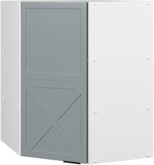 Vicco Meuble pour Four Fame-Line, Blanc Haute Brillance/Blanc, 60 cm avec étagères Ouvertes