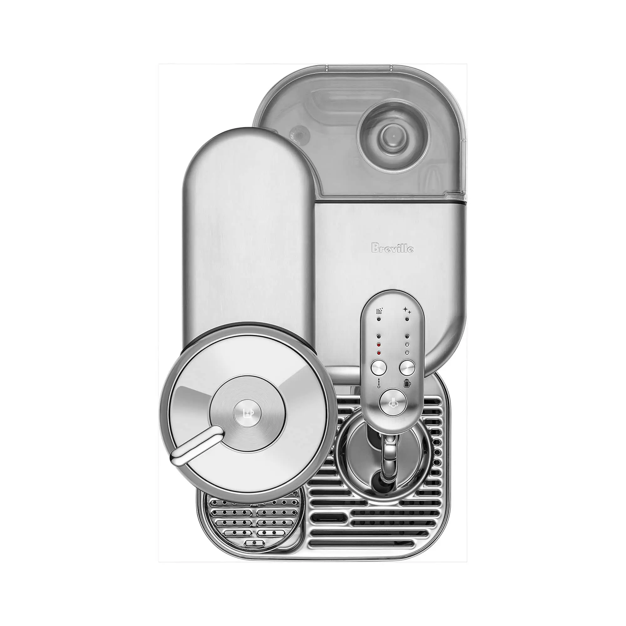 Breville Nespresso Vertuo Creatista BVE850BSS, Brushed Stainless Steel