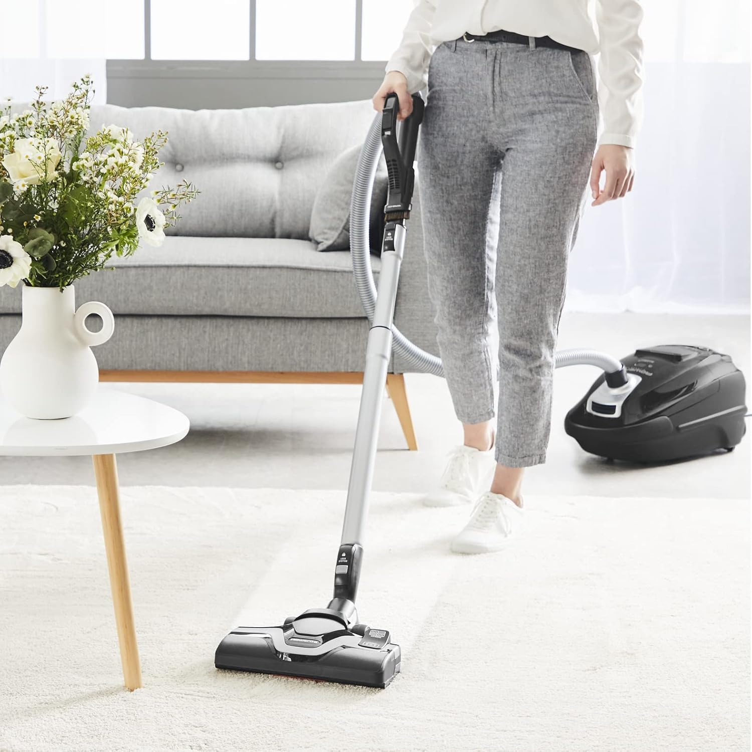 Rowenta Silence Force Aspirateur avec Sac Silencieux, Performant, Capacité 4,5 L & Lot de 4 Sacs Hygiène+, Compatibles avec Les aspirateurs traineau Compact Power, Power XXL