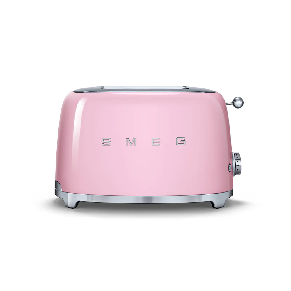 Toaster 2 tranches années 50 rose Smeg