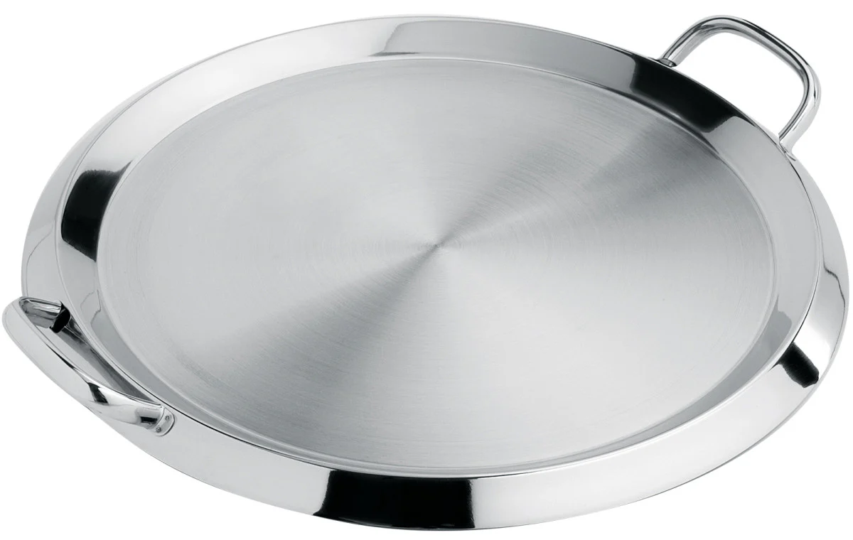 Gril Plancha inox avec anses fixes 34cm Cristel