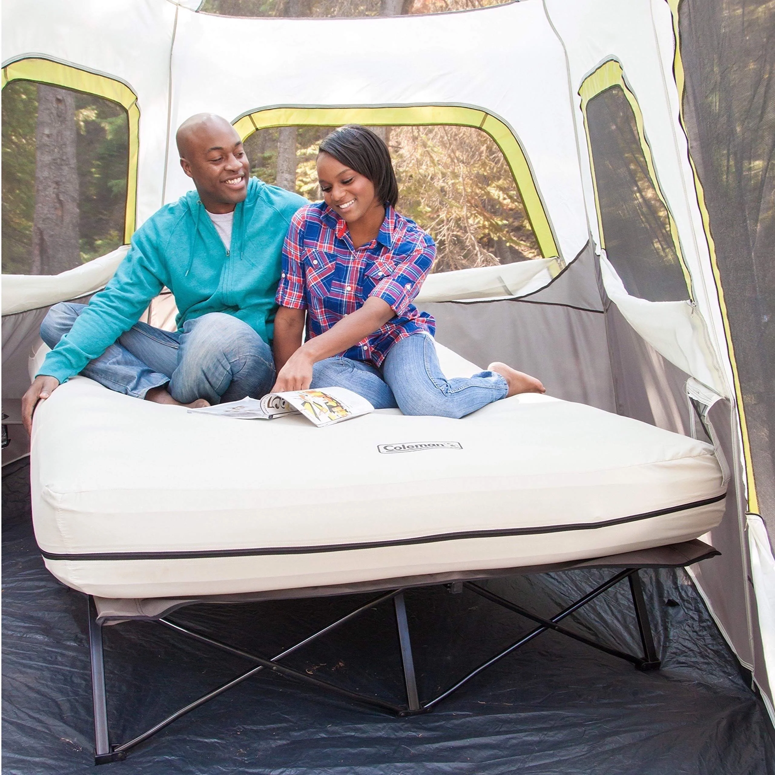Coleman Camping Cots for Adults with Camping Air Mattress