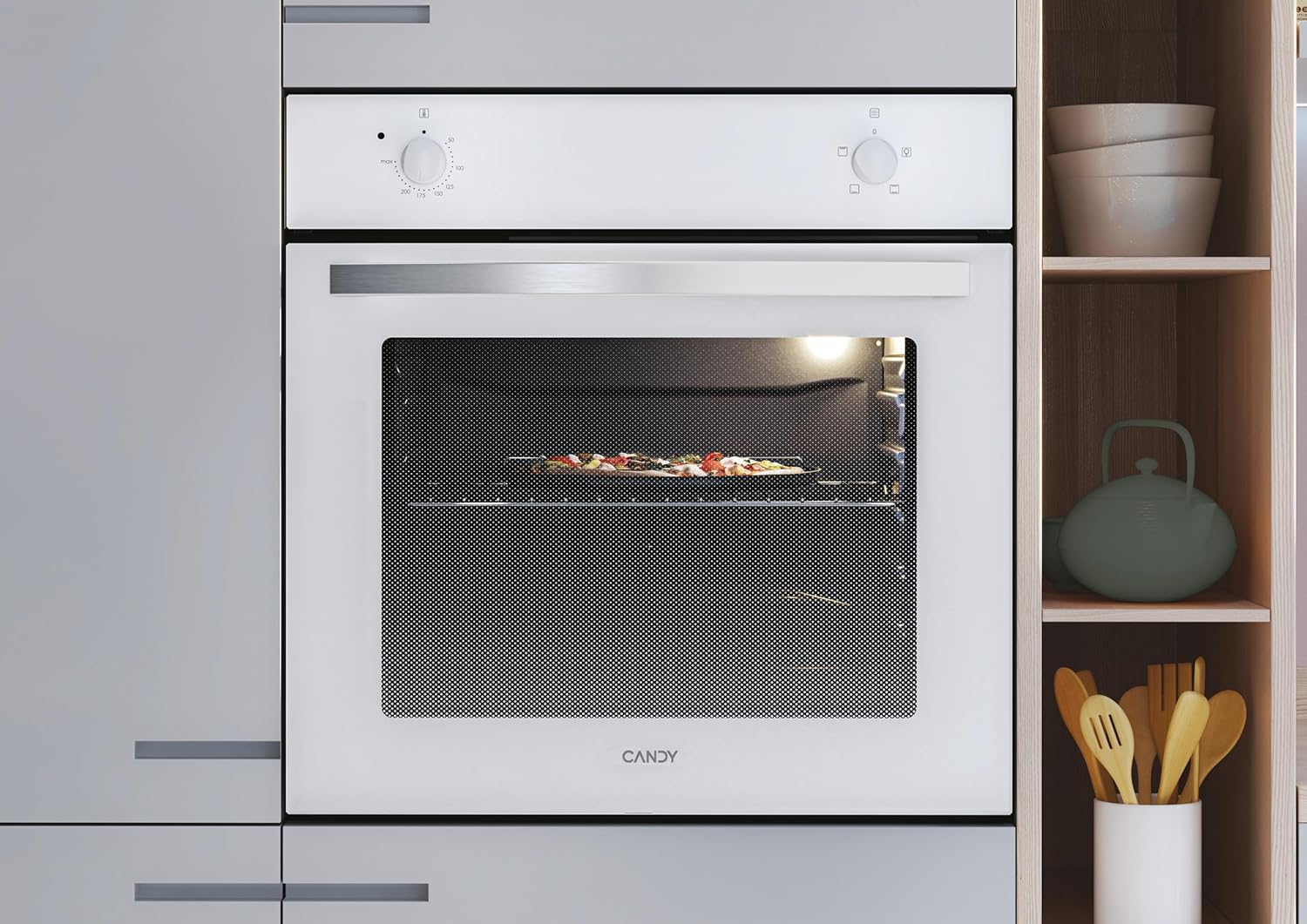 CANDY Four encastrable émail lisse FIDC N100, 70 litres, 3 modes de cuisson