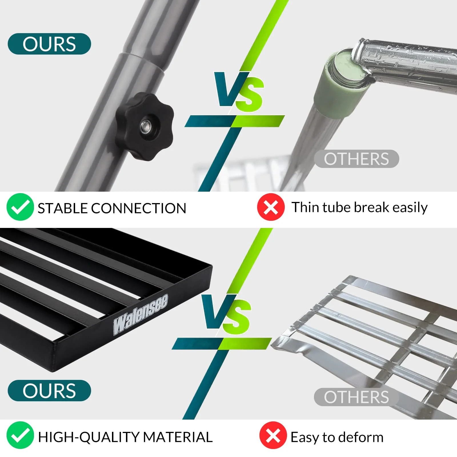 Walensee Lawn Leveling Rake, 7FT 45