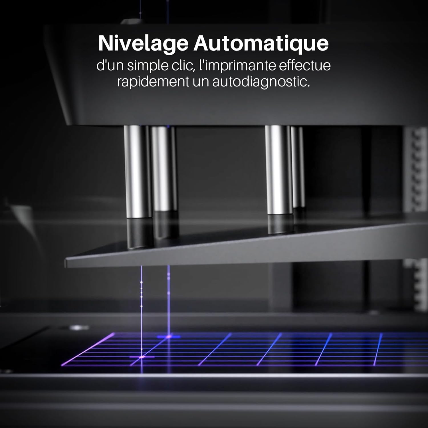 ELEGOO Mars 5 Ultra Imprimante 3D Résine 9K, Impression à Haute Vitesse 150mm/h, Nivellement Automatique, Détection Intelligente, Transfert Wi-Fi, Taille d'Impression 153.36 x 77.76 x 165 mm³