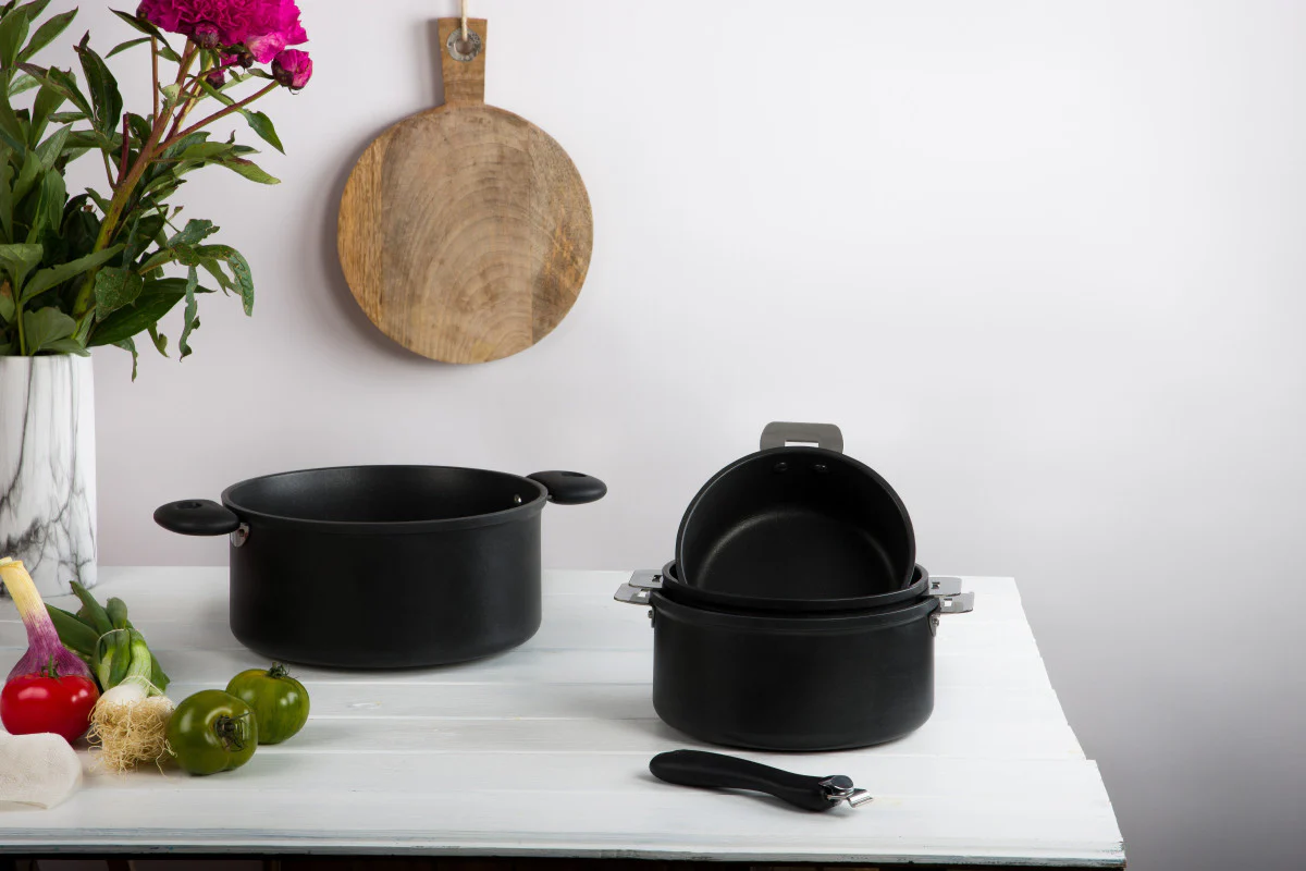 Casseroles Ultralu à poignée amovible Cookway 18cm Cristel