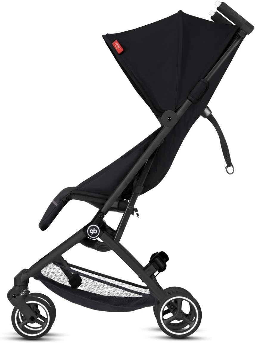 gb Gold Poussette Pockit+ All Terrain, Ultra-compacte, De 6 mois jusqu'à 22 kg (4 ans env.), Velvet Black